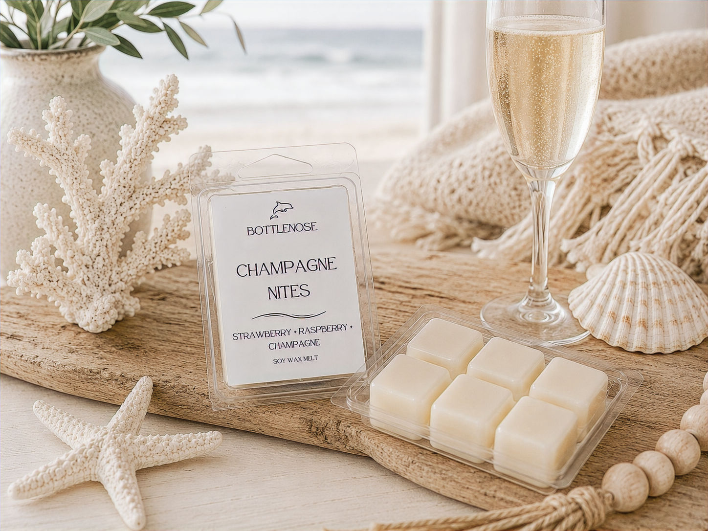 Champagne Nites raspberry champagne soy wax melt