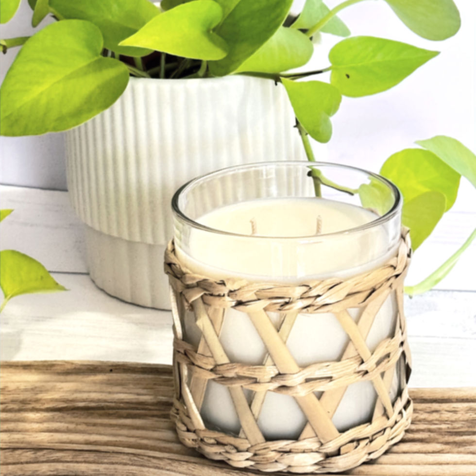 boho soy candle