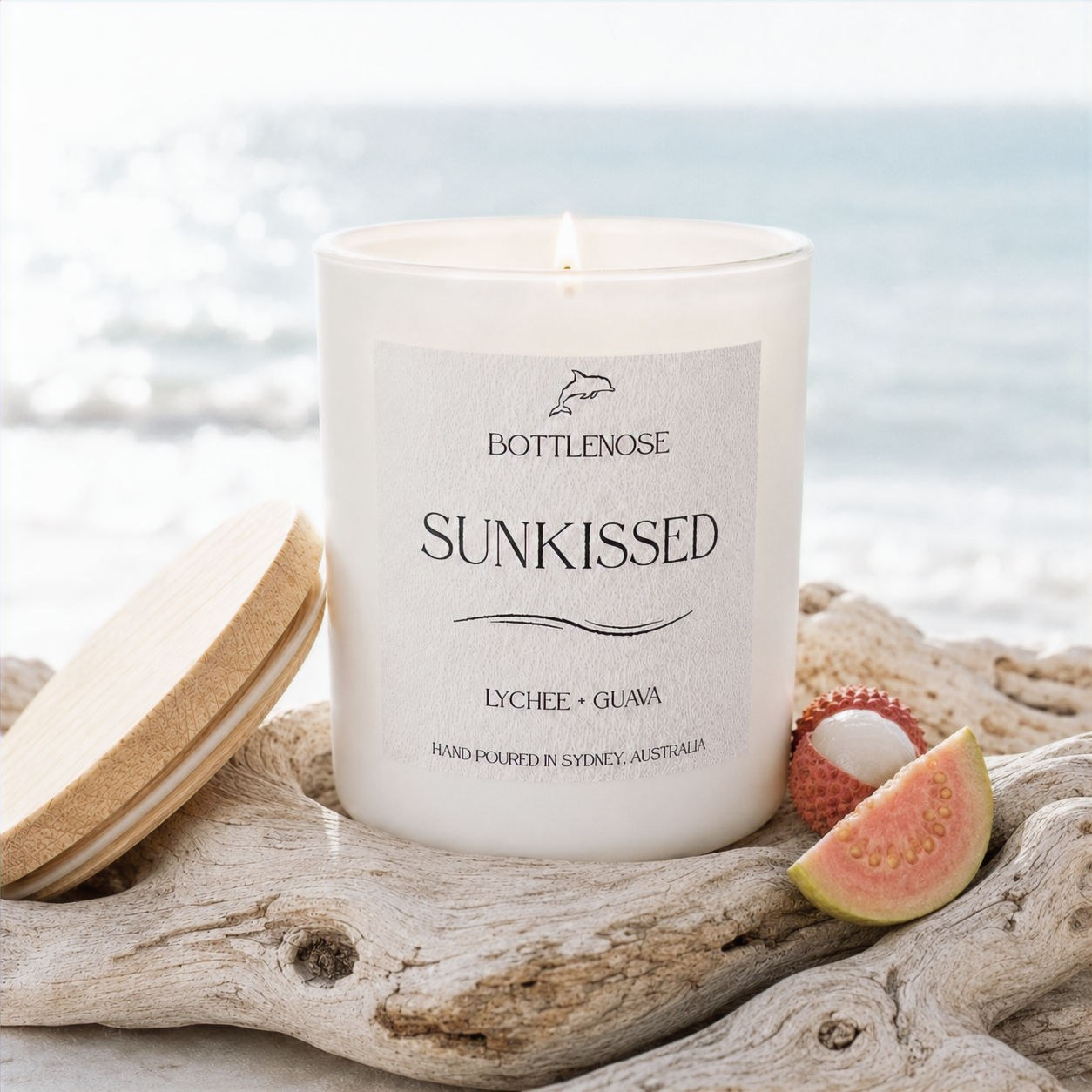 Sunkissed Soy Candle - Lychee, Guava & Strawberry