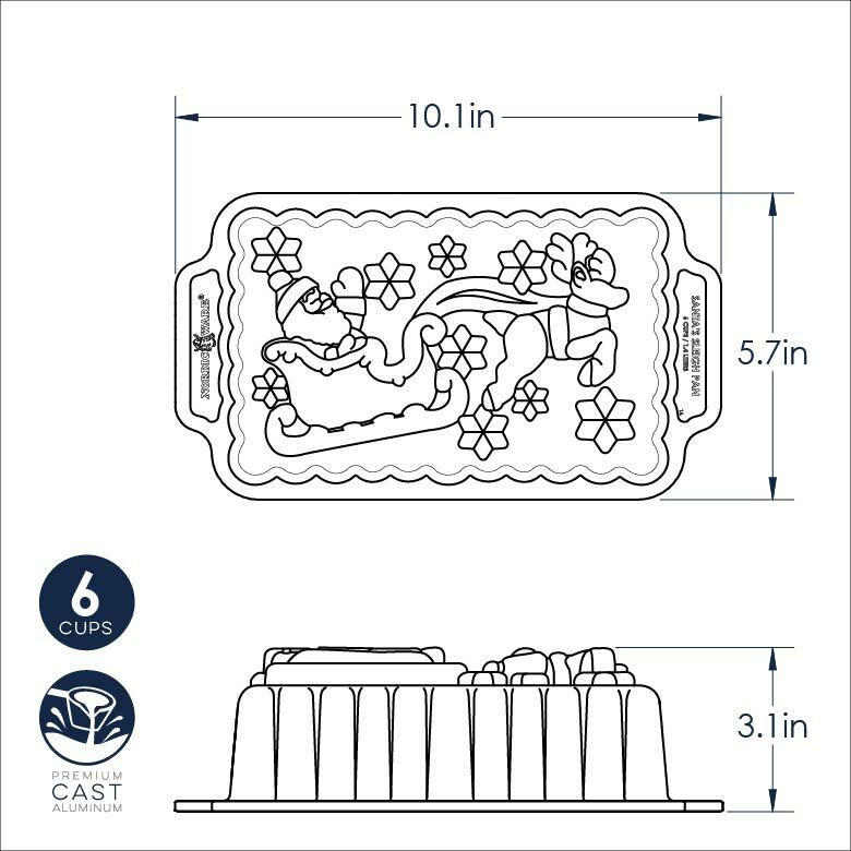 Thumbnail: Santa's Sleigh Loaf Pan