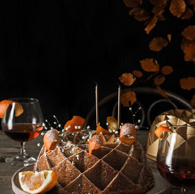 ORANGE BUNDT CAKE WITH liqueur