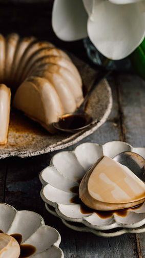 Δροσιστική panna cotta με γεύση καφέ