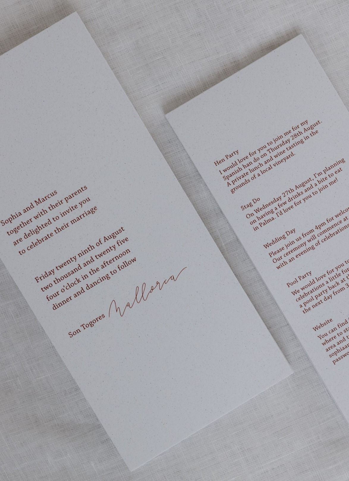 Andine Invitation Sample