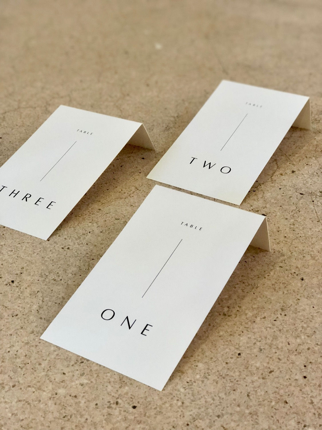 Elevated Table Number