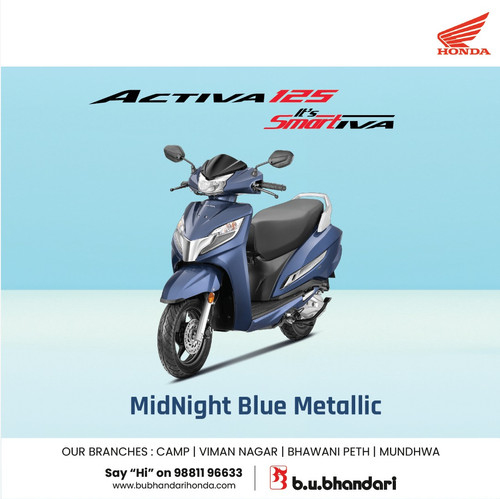 Blue Activa 125 Bs6 Colours Activa 125 Cc New Activa Blue Colour