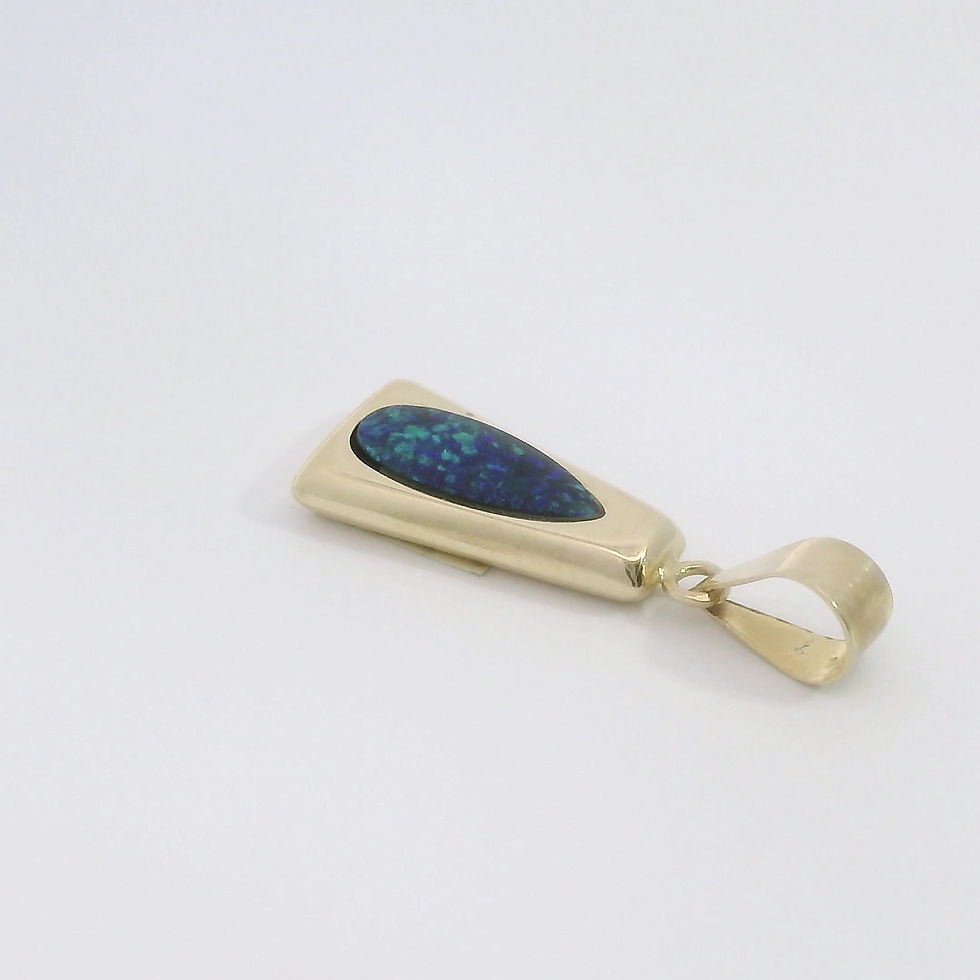 Elegant Gold Opal Pendant
