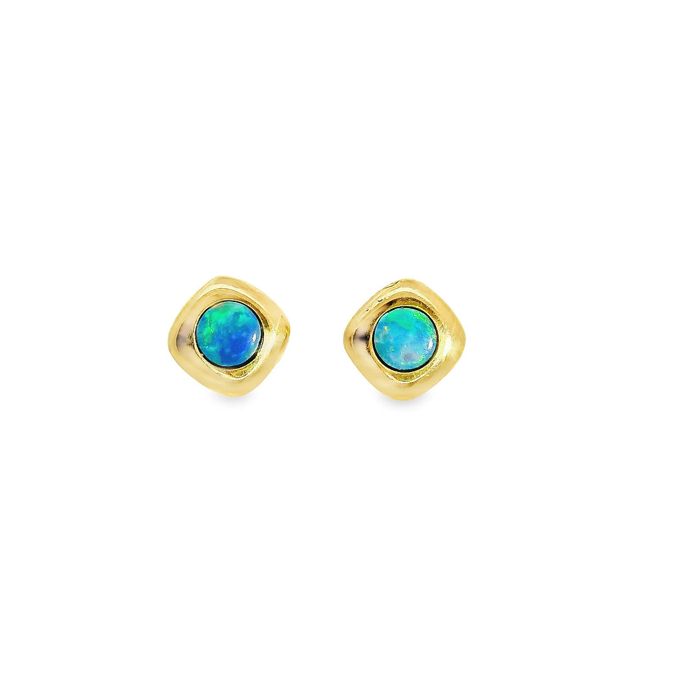 Elegant Gold Opal Earrings