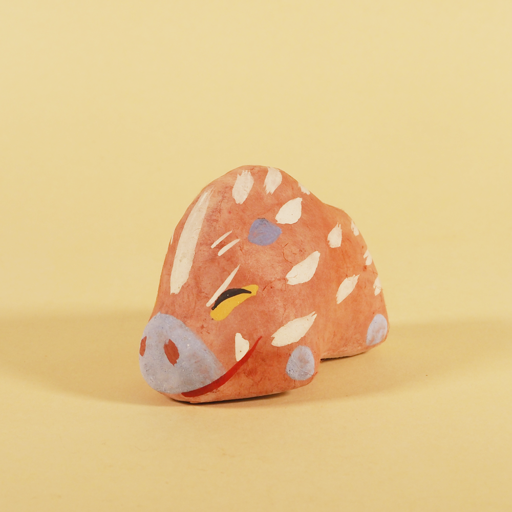 とさ民芸店 土佐和紙漆喰張り子 亥