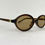 Miniatura: Óculos de sol oval marrom