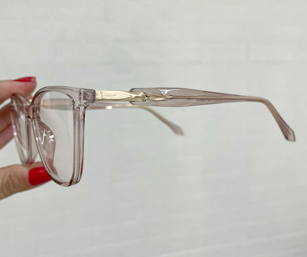 Miniatura: Armação 98357 rosinha transparente haste detalhe 3D