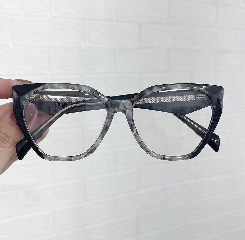 Armação 19007 mesclado cinza e preto