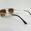 Miniatura: Óculos de sol retangular dourado fosco - P