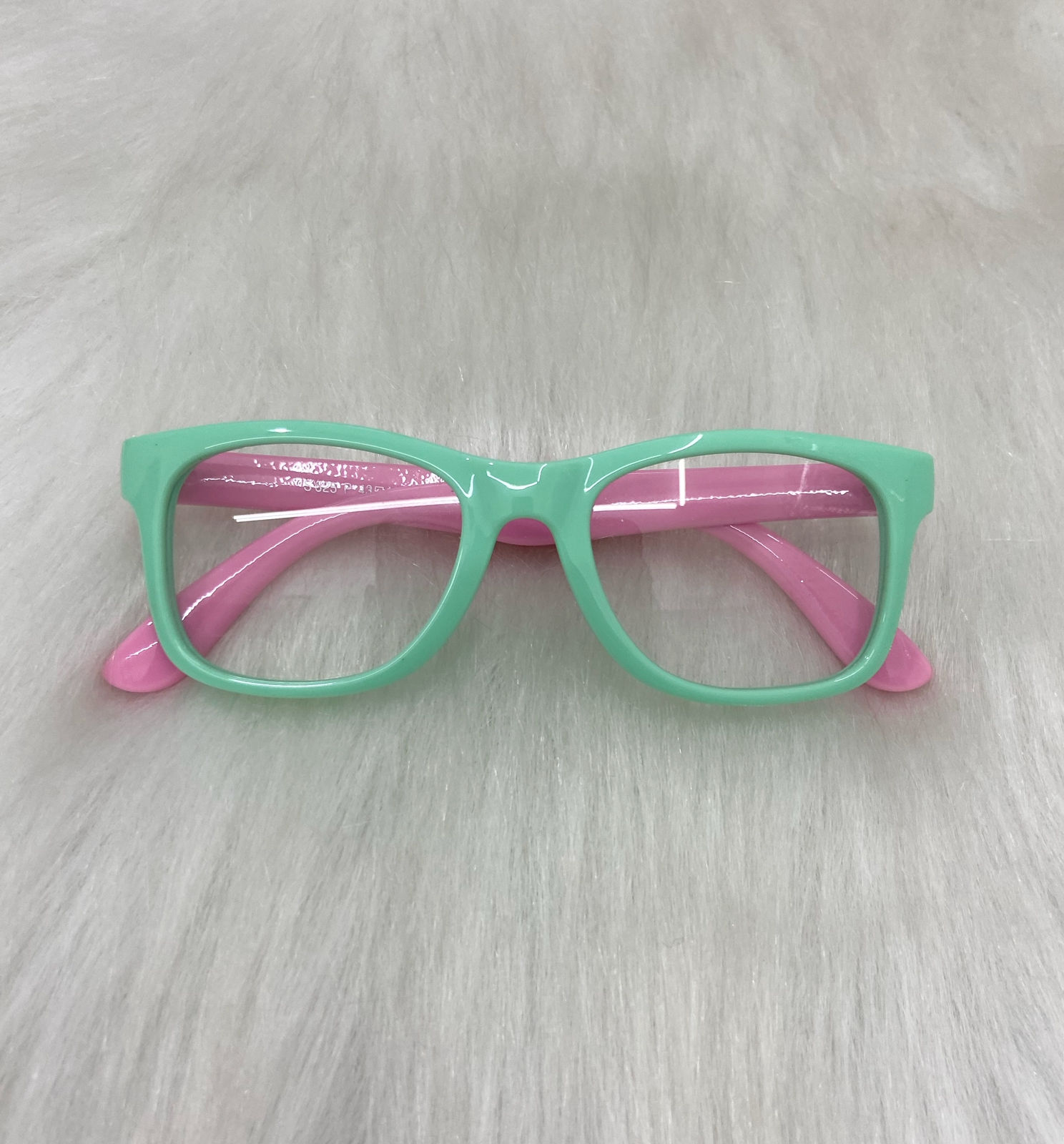 Silicone flexível verde e rosa 825