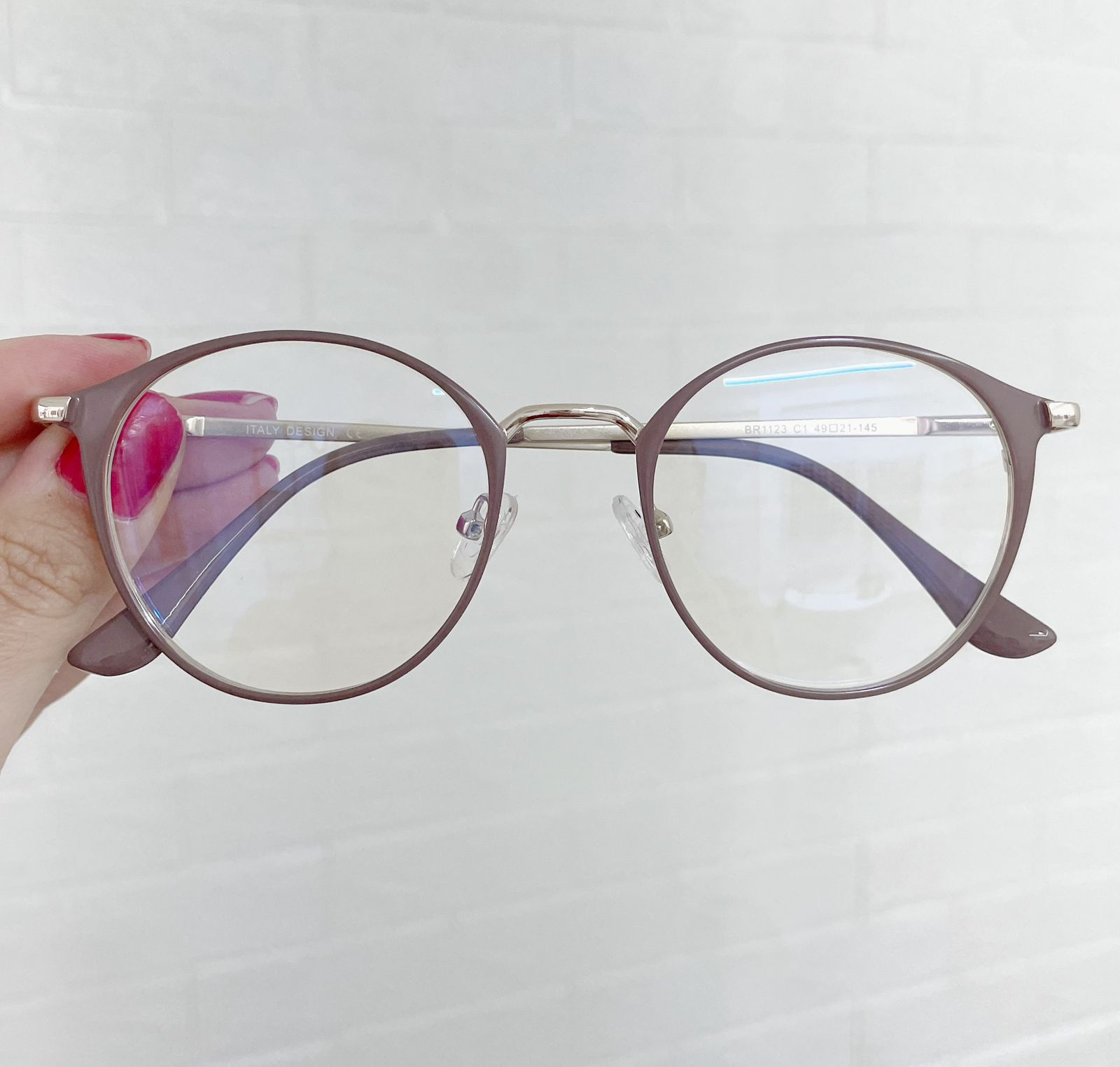 Armação 1123 marrom e dourado