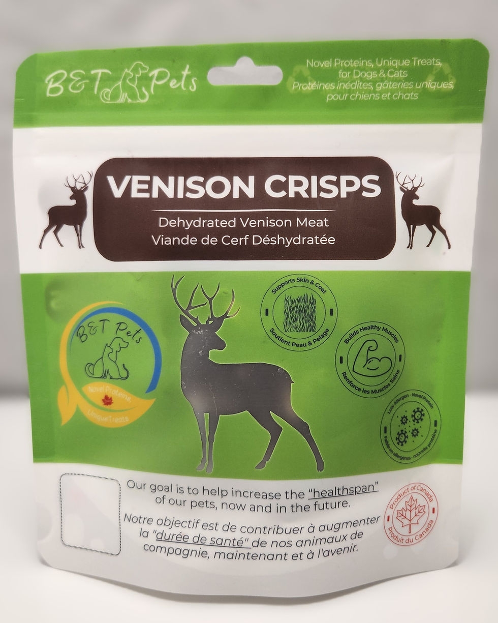 Thumbnail: Venison Crisps (Dehydrated Venison Meat; 20g ; 100g)