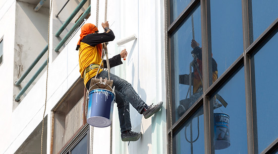 Pintor no trabalho