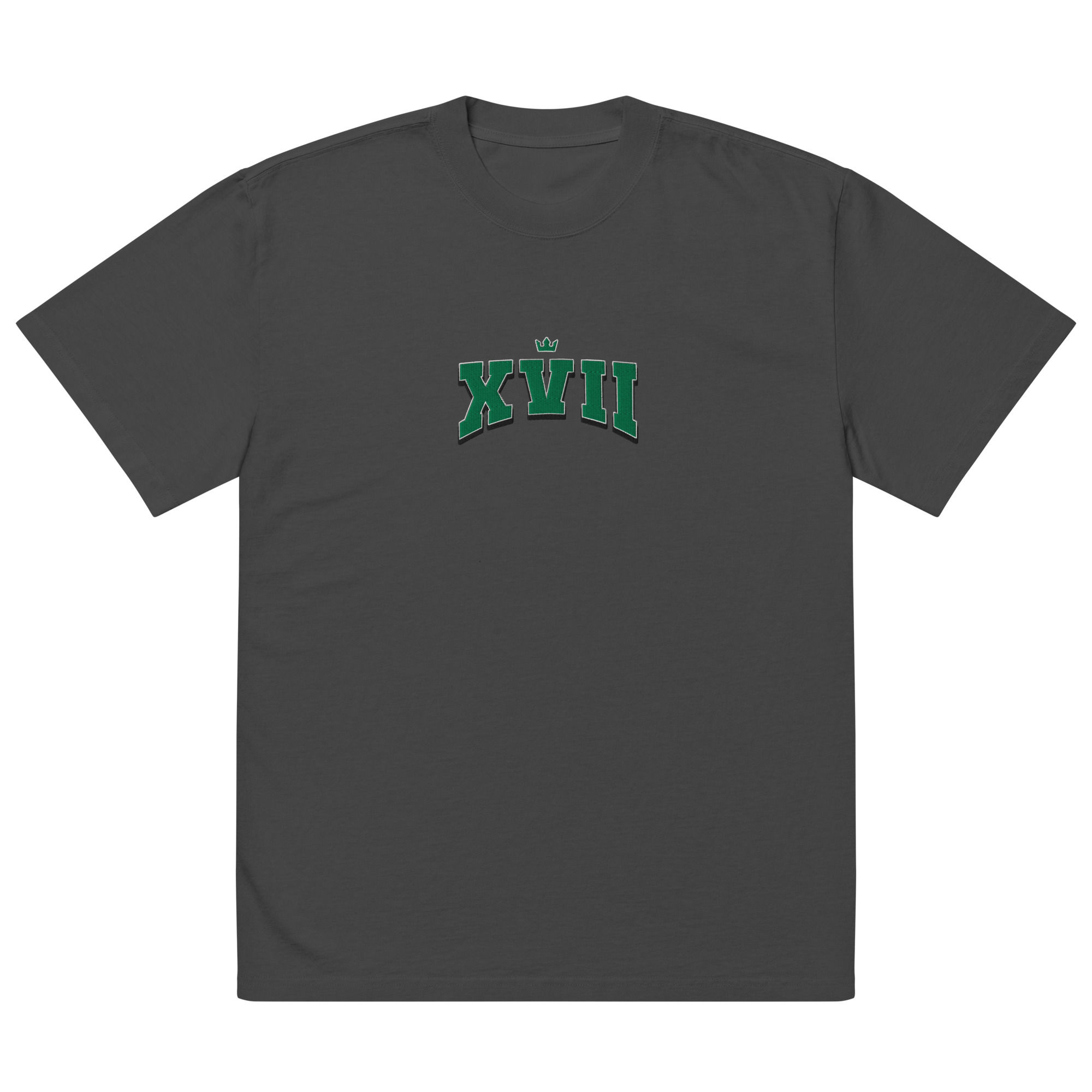Oversized Green XVII T-shirt