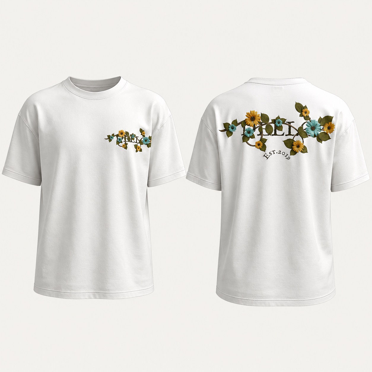 DEELO “Floral” crew neck