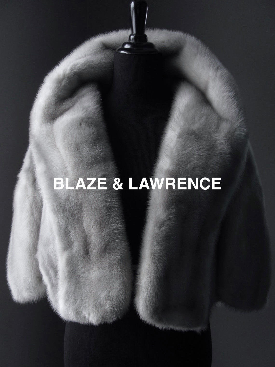 Luxury Genuine Silver Mink Fur Cape