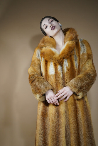 u*k様 another fox ノースリーブロンパ　9-12m Women's Naomi Full Length Fox Trench [Natural Red Fox] – LeatherKloset