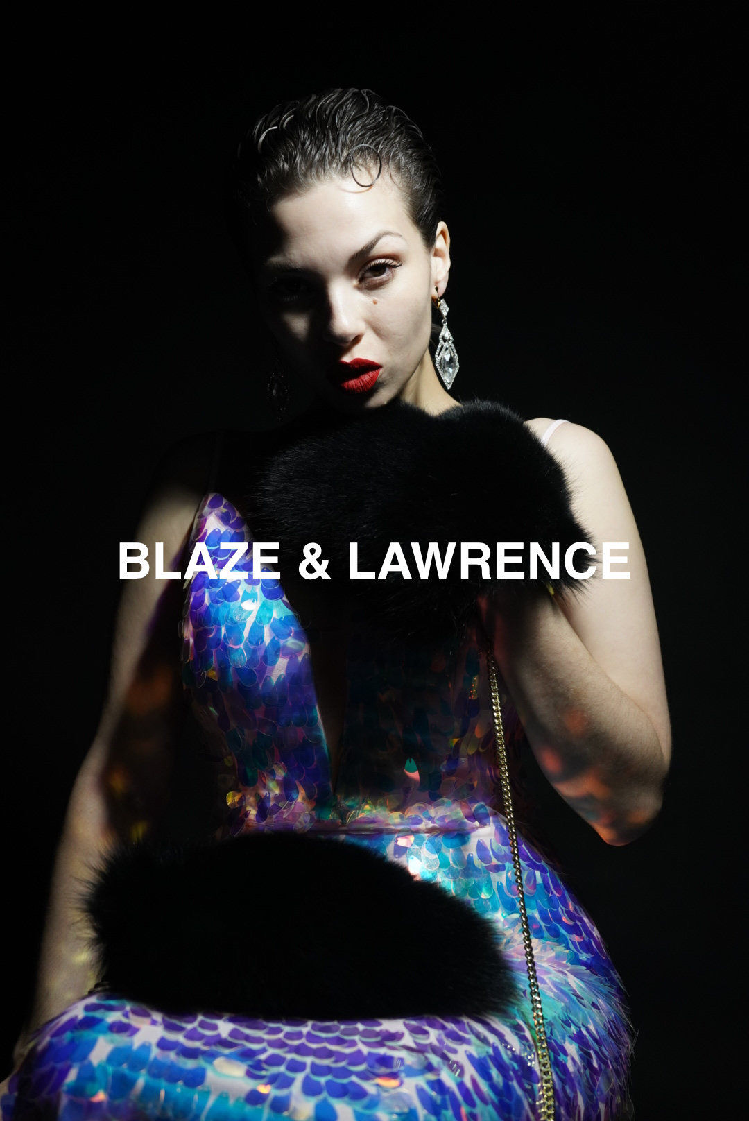 Luxury Genuine Black Fox Fur Mittens