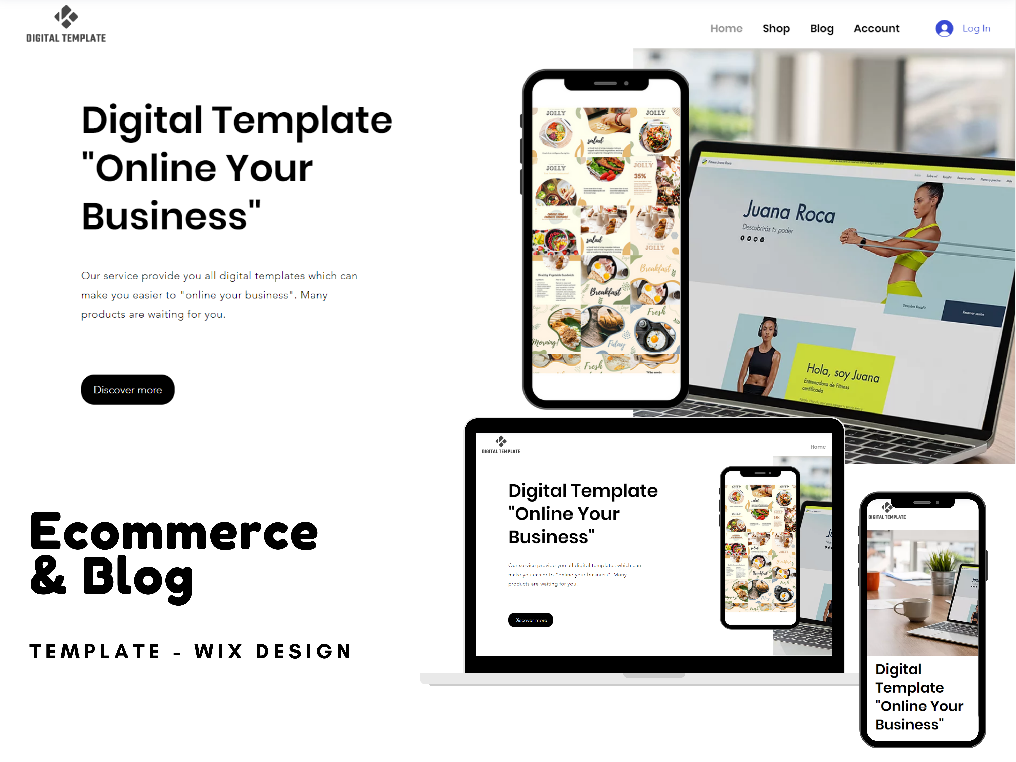 Ecommerce and Blog Website Template - Editor X
