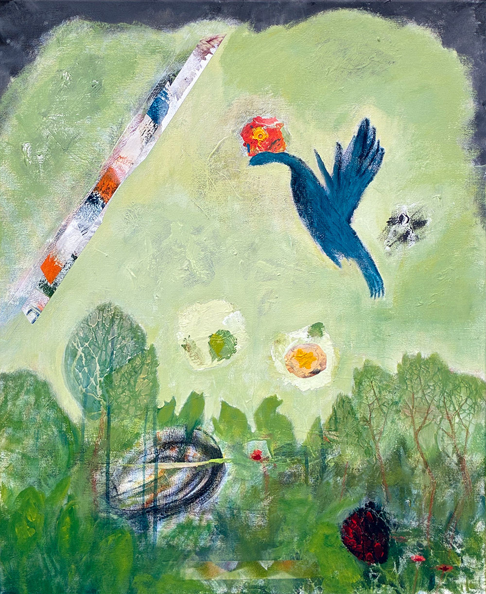 Morning flight of Auntie Flowerhat