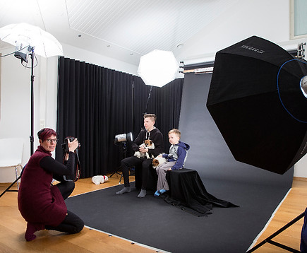 Photographer Kaisa Sirén at her studio Villa Vinkkeli
