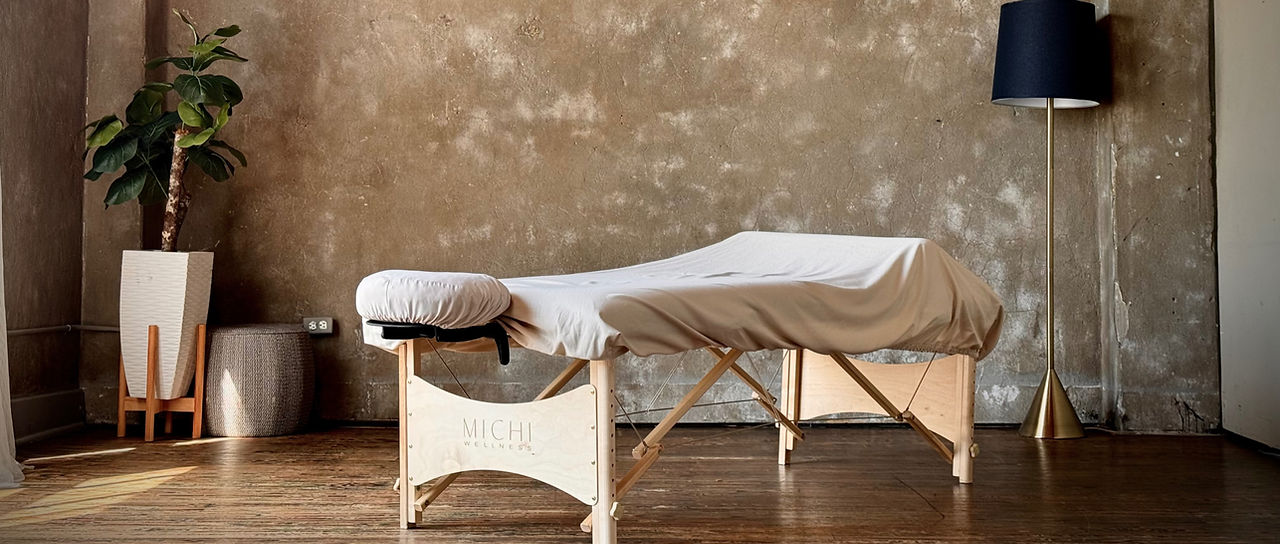 Official Michi Wellness Branded Massage Table