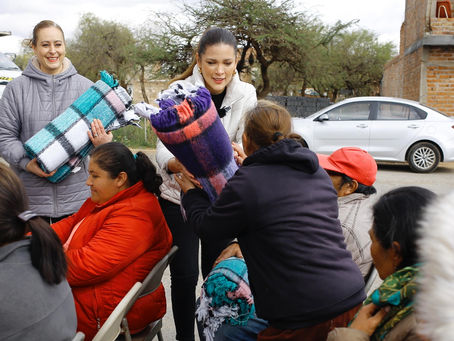 Continúa la entrega de apoyos invernales en comunidades de Guadalupe