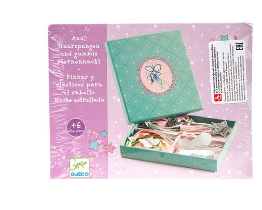 Миниатюра: Набор деревянных украшений "Цветы, бабочки", DJECO