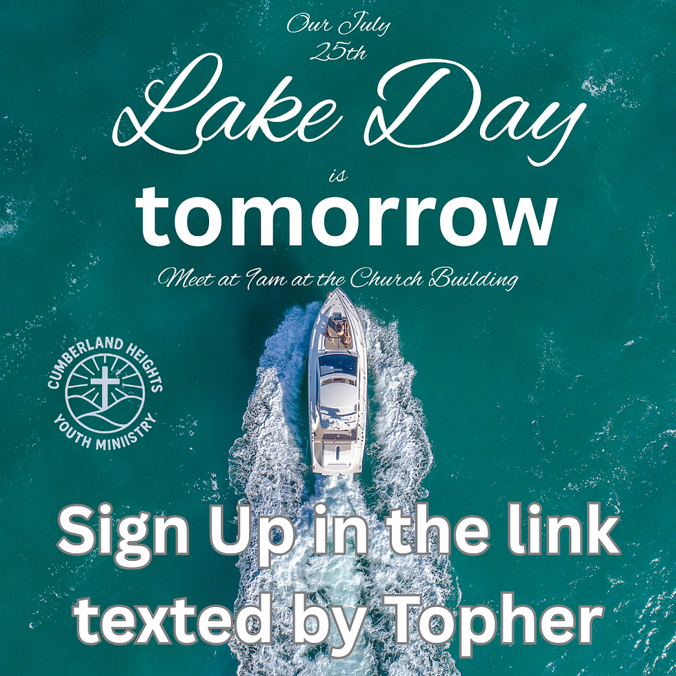 Lake Day Sign Up