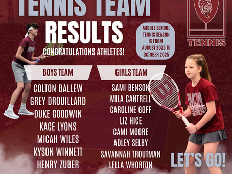 WCMS Tennis Tryout Results