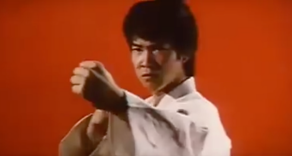 Fig.15 A reverse cut to the single shot of this villain.