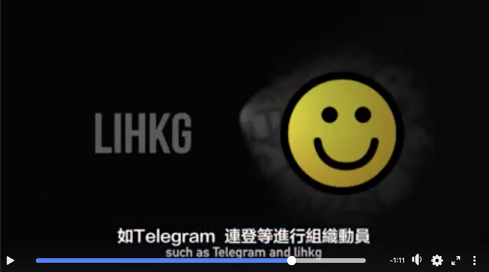 FILE PHOTO: A Video image on Anti-Extradition Bill Protest Tactics and Organisations Image: Public Domain