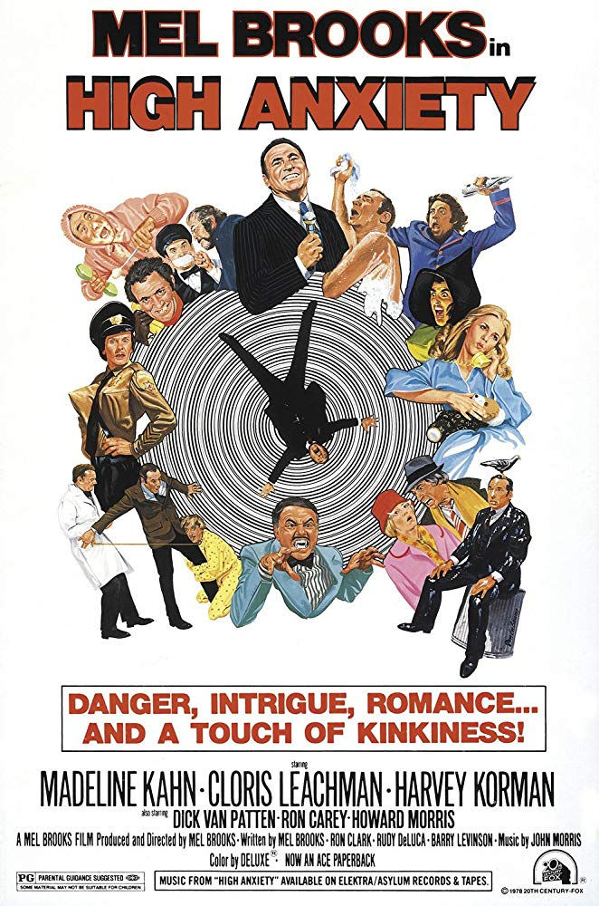 FILE PHOTO: A Poster of HIGH ANXIETY (1977). ©20th Century Studios