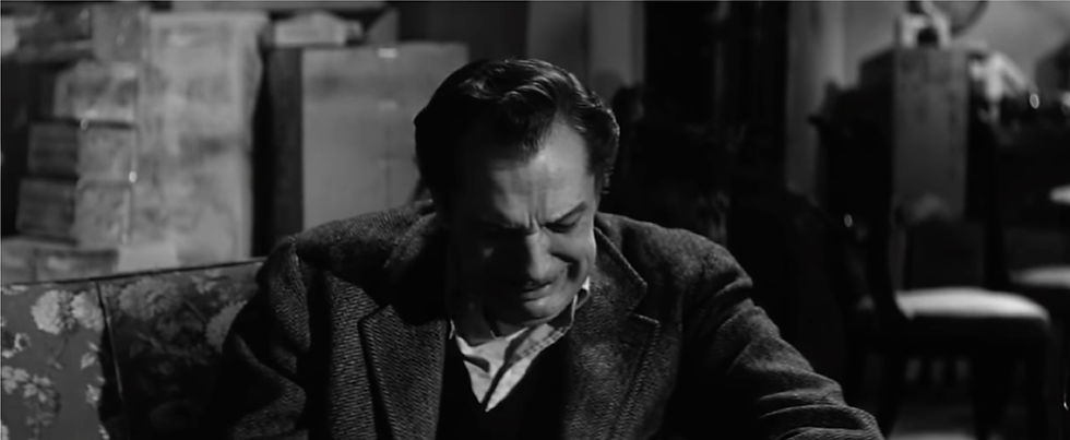 FILE PHOTO: Dr. Robert Morgan (Vincent Price) cries in The Last Man on Earth (1964). ©Public Domain
