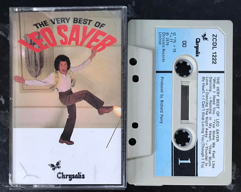 The Very Best Of Leo Sayer Album, Crysalis ZCDL 1222, Vintage Cassette