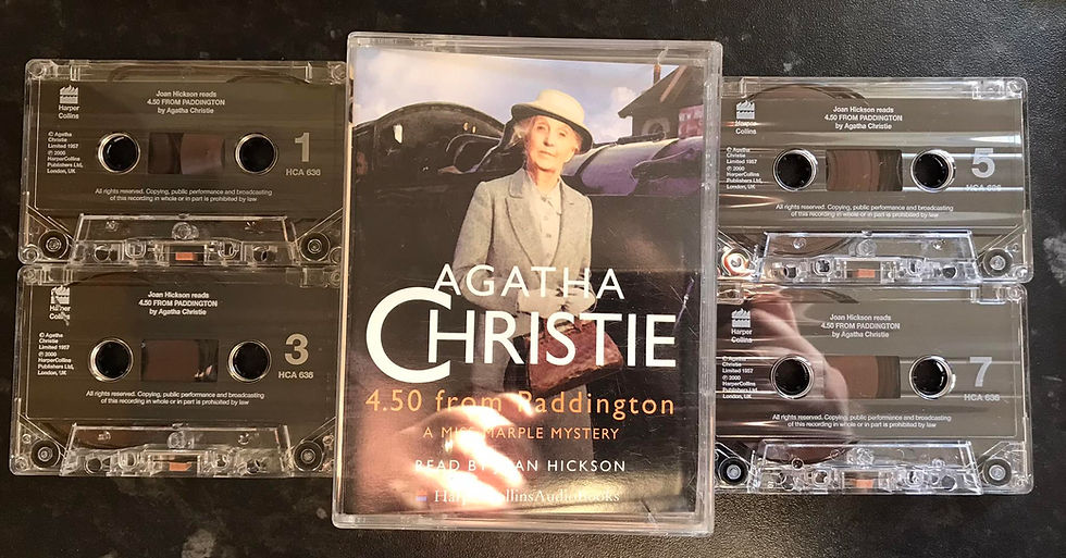 4.50 From Paddington Audiobook, 4 Tapes, Agatha Christie, HCA 636, Harper Collins, Vintage Cassette