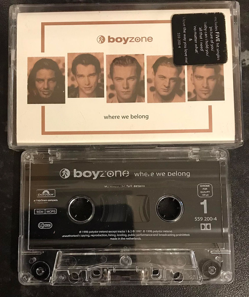 Boyzone, Where We Belong Album, Polydor, 559 200-4, Vintage Cassette