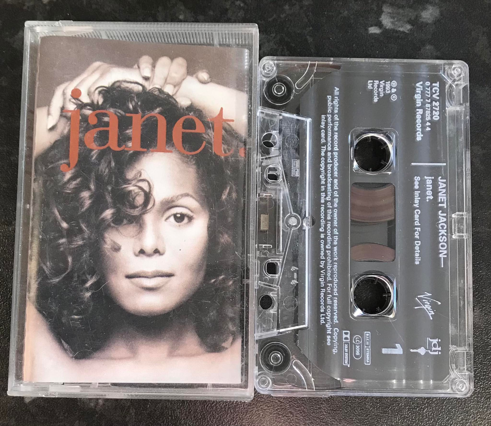 Janet Jackson, Janet Album, Virgin, 0777-7-87825-4-4, Vintage Cassette