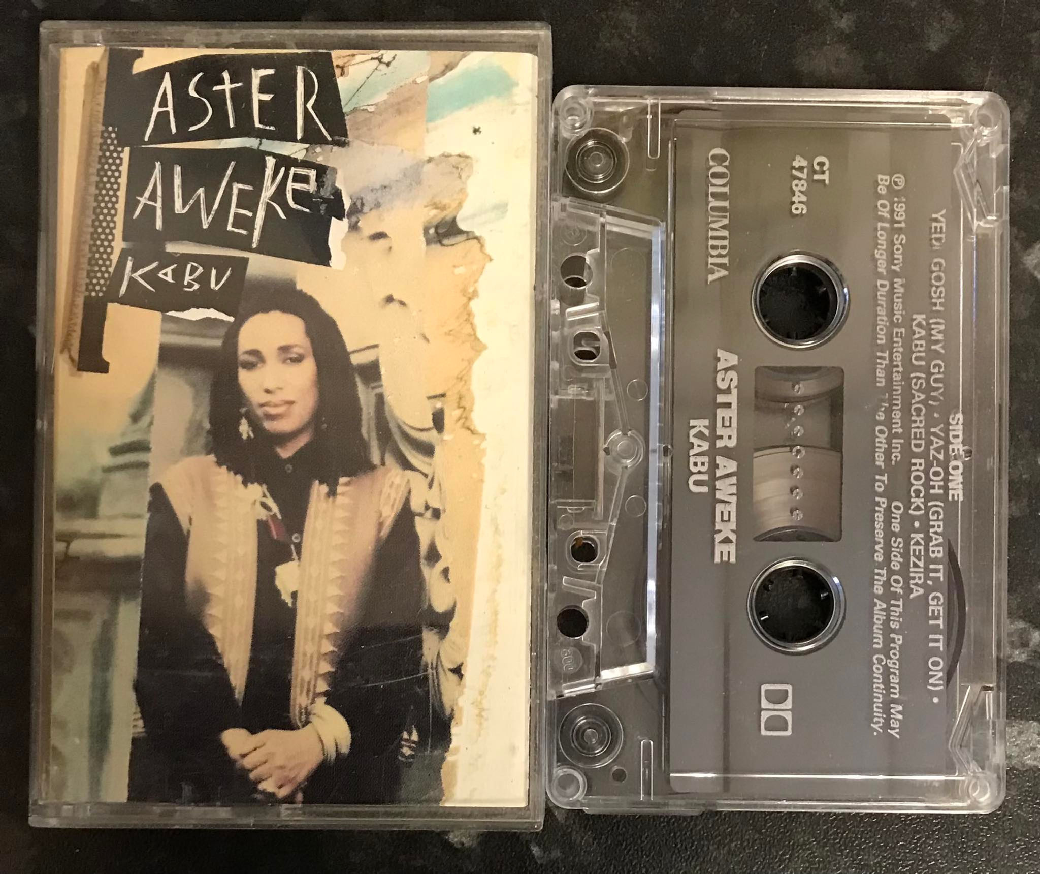Aster Aweke, Kabu Album, COLUMBIA, CT 47846, Vintage Cassette