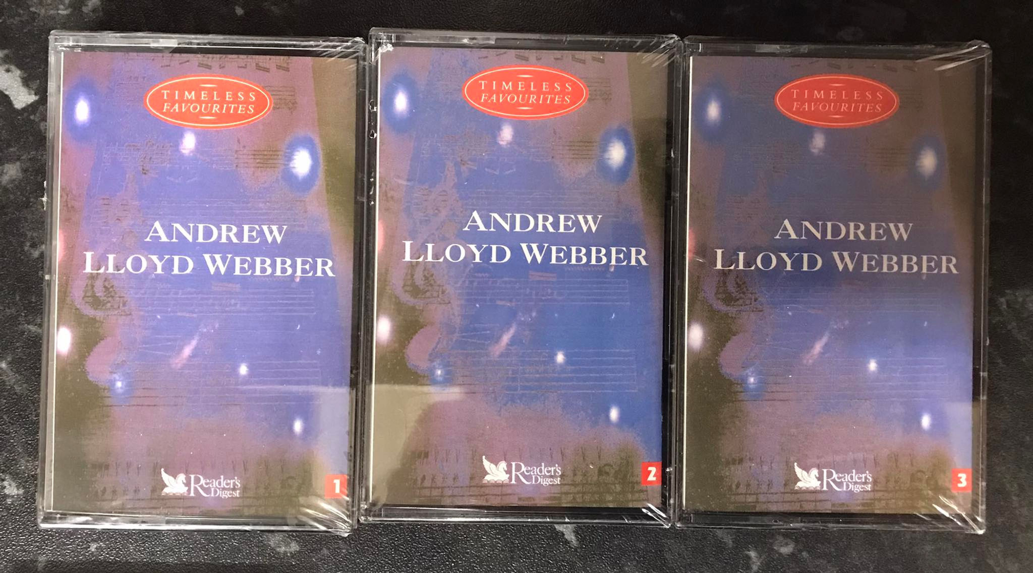 Andrew Lloyd Webber, Timeless Favourites Album, SEALED, rdc 92471, Readers Digest, Vintage Cassette