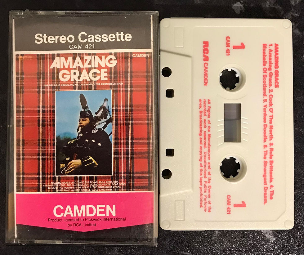 Amazing Grace, The Pipes And Drums & Military Band Of The Scottish Division, CAMDEN, CAM 421, Vintage Cassette