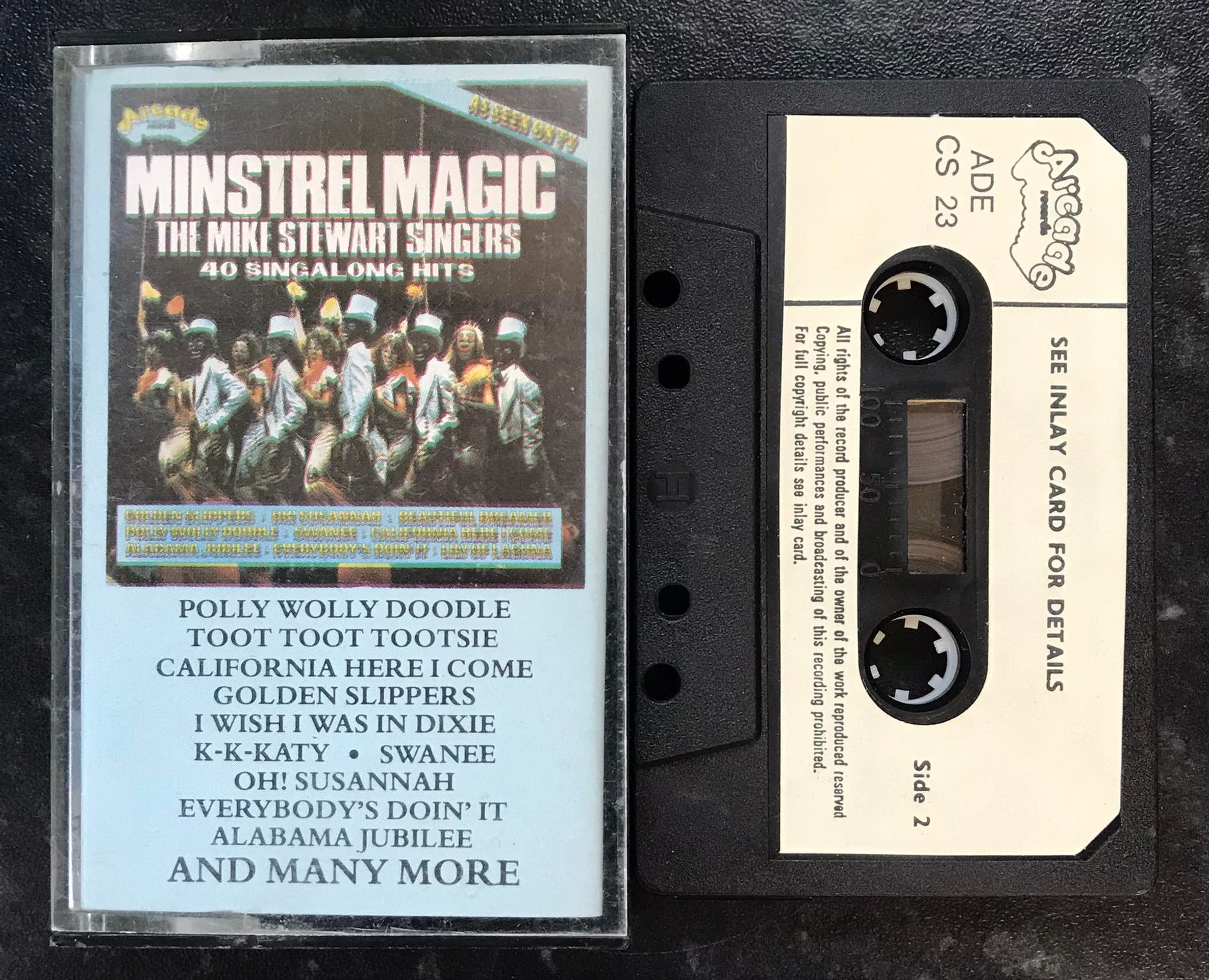 Minstrel Magic, The Mike Stewart Singers, Arcade ADE CS 23, Vintage Cassette