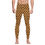Thumbnail: Unisex All Over Leggings, Westwood, Squiggle, Pattern, Gold on Brown