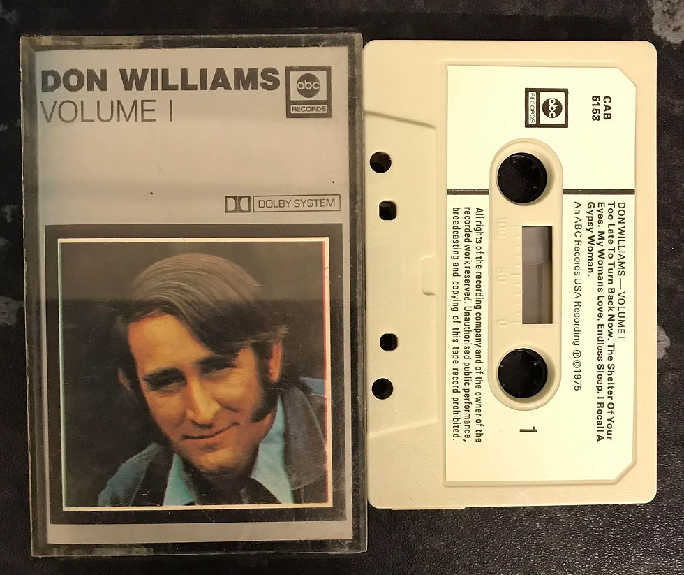 Don Williams, Volume I Album, ABC Records, CAB 5153, Vintage Cassette