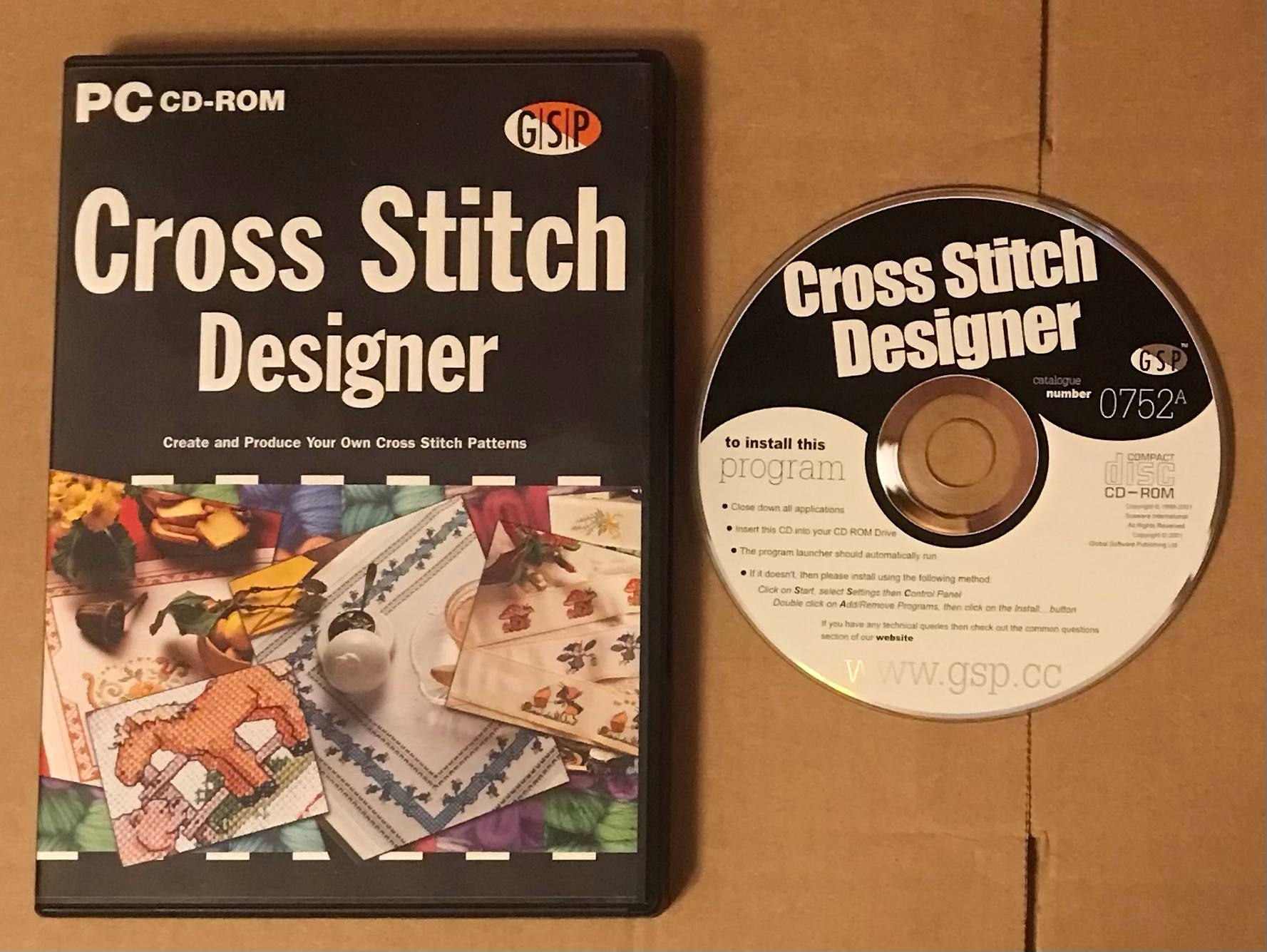 Cross Stitch Designer - by GSP - PC GAME CD rom