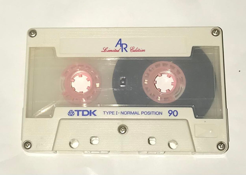 White Pink TDK AR90 Limited Edition Cassette Tape Blank for sale