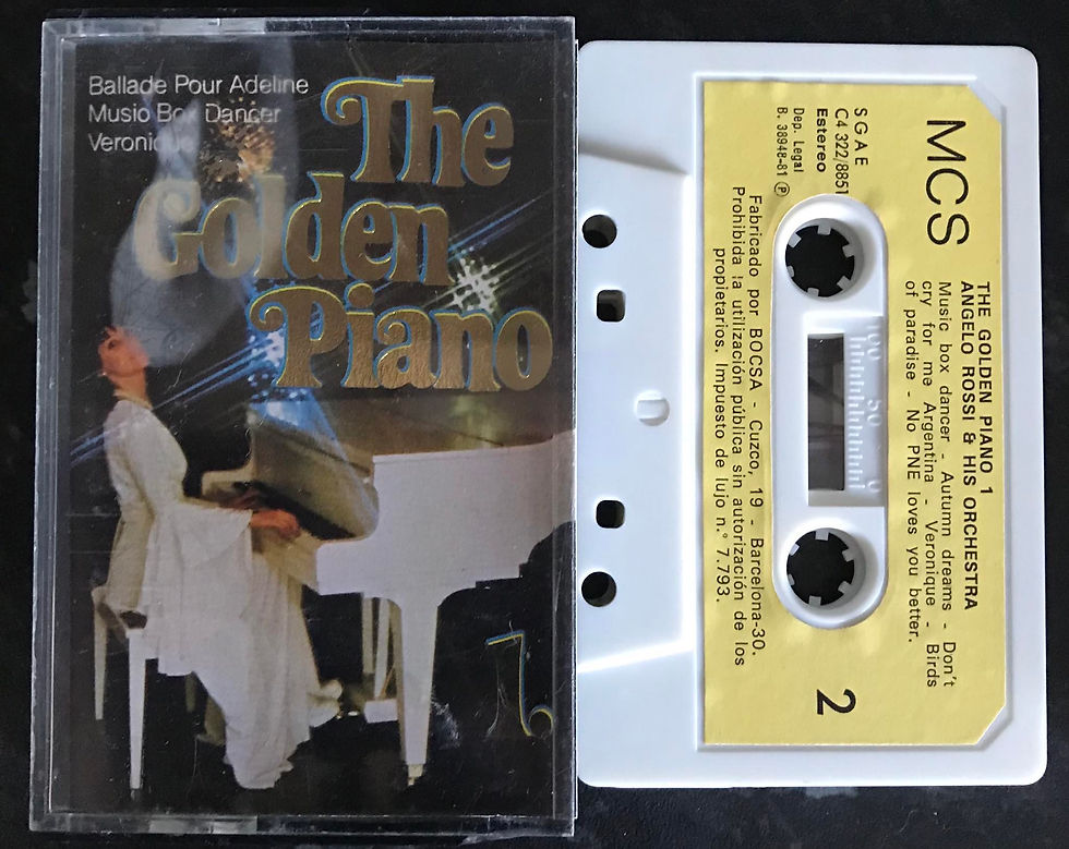 The Golden Piano 1 Album, Music 2001, C4 322/8851, Angelo Rossi, Vintage Cassette